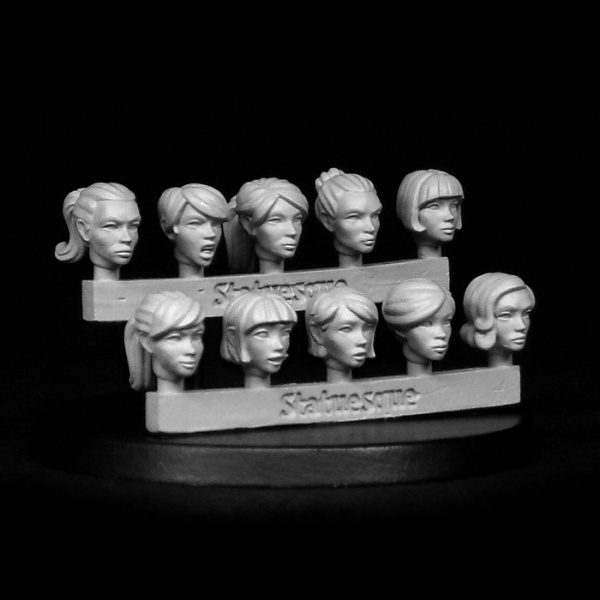 SMA302 Heroic Scale Female Heads LARGE 2