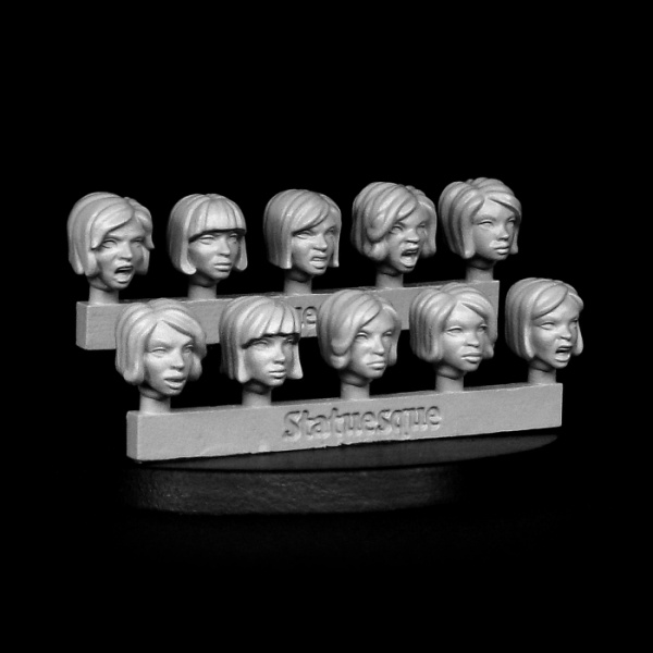 SMA307 Heroic Scale Female Heads LARGE - Angry Bobs