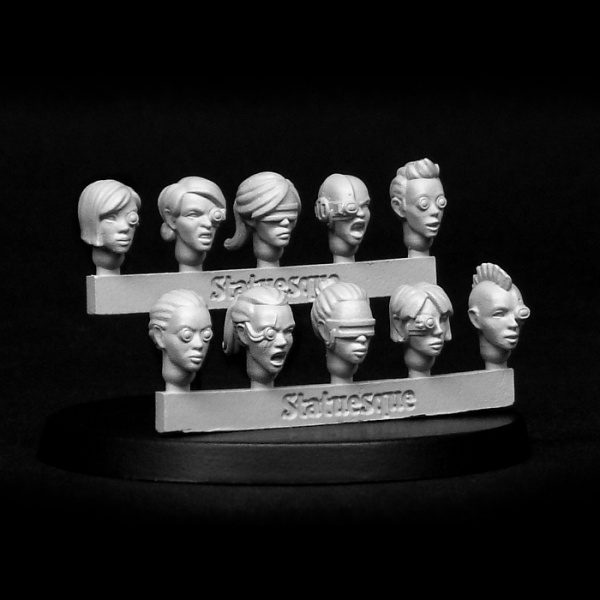 SMA356 Heroic Scale Female Heads SMALL - Bionic